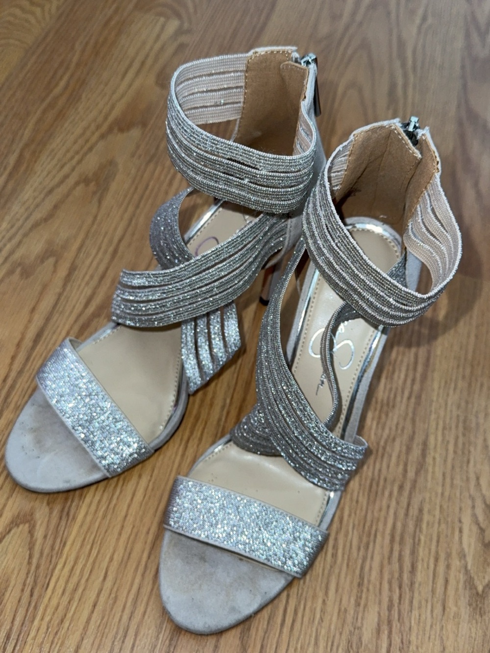 Jessica Simpson Silver Heels